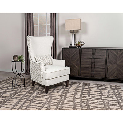 Upholstered Wingback Accent Chair
