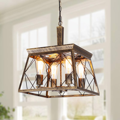 4 - Light Bronze Lantern Pendant