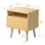 Table de chevet en MDF Polyfurniture (tiroir simple)-101635646