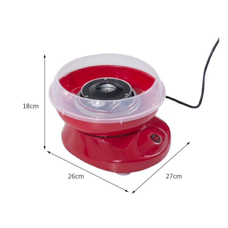 Symple Stuff Candy Floss Machine, Red