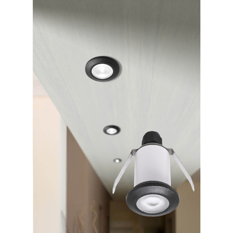 Hamack Recessed Housing, Black