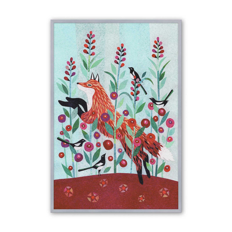 «Wilderness Collage III» par Kim Conway, reproduction d'art, H 36 po x l 24 po, Open Corner Framed Print without Mat Paper