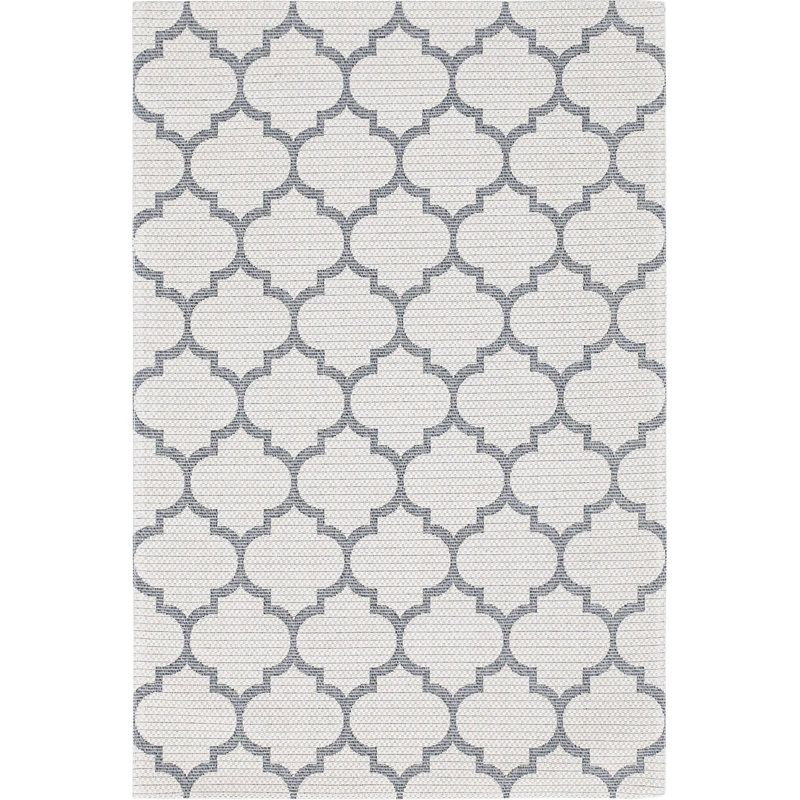 California Cotton Abstract Indoor Rug, Rectangle 4'2" x 6'