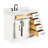 Tidworth 42'' Solid Wood Single Bathroom Vanity with 1.5'' White Quartz Top-1004111407-970334954-1004111409