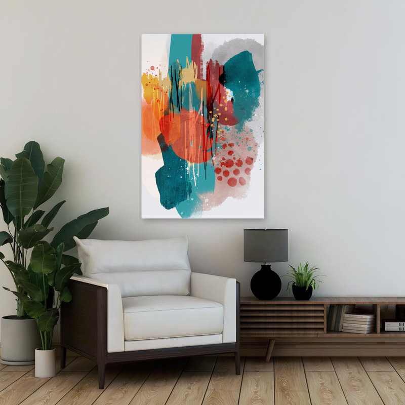 Art abstrait, H 36 po x l 24 po