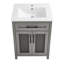 Meuble-lavabo gris Calice