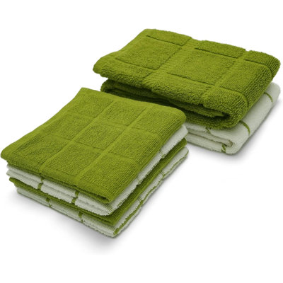 Linge à vaisselle et torchon 100% coton, paquet de 6, serviettes de cuisine super douces et absorbantes, parfait pour le nettoyage de la cuisine et le lavage de la vaisselle