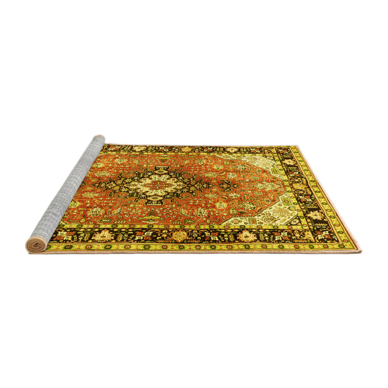 Washable Oriental Indoor Rug, Square 5'
