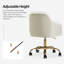 Chaise de travail en velours Adan-851133857