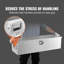 Boîte à outils robuste pour lit de camion en aluminium, boîte à outils à plaque de diamant avec poignée latérale et clés de verrouillage, boîte de rangement pour coffre à outils, camionnette, véhicule récréatif, remorque, 39 po x 13 po x 10 po, argent