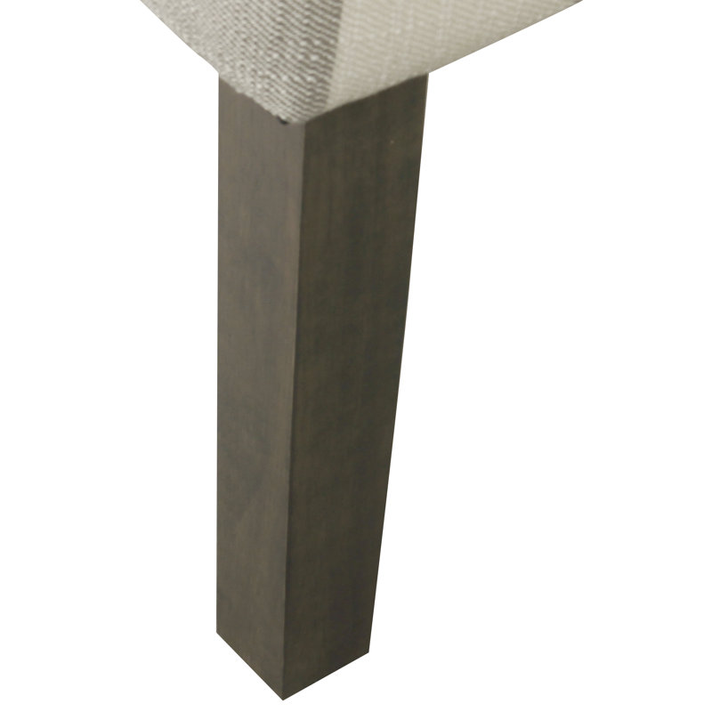 Fauteuil d'appoint Adona, 100% coton tissé gris