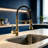Topcraft Single Handle Single Hole Pull Down Kitchen Sink Faucet-114456756