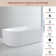 67“ x 29” freestanding acrylic soaking tub with pop-up drain and overflow KDK