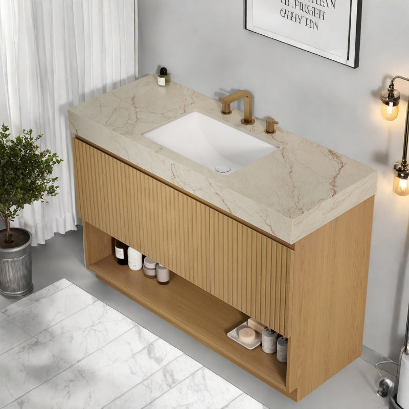 Meuble-lavabo (doit inclure le meuble-lavabo et le lavabo) 48 po Modern