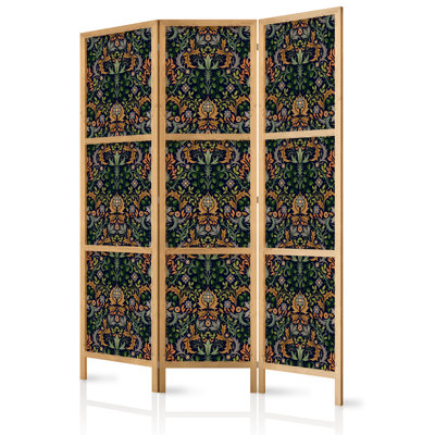 171cm H Solid Wood Folding Room Divider