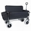 Chariot pliant avec siège de banc et capacité de protection de brevet de 500 lb - Chariot utilitaire pliable 3-en-1 avec pneus de plage tout terrain pour le camping, comprend 1 sac de glace, plage, épicerie, extérieur, noir-123115860