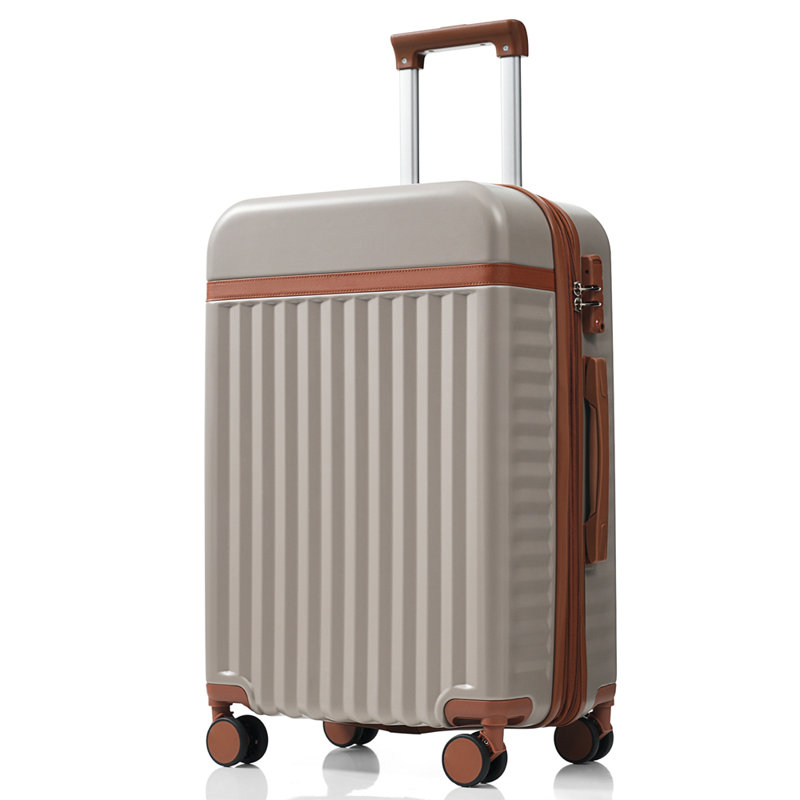 Ensemble de 3 valises de 20 pouces avec port USB, ouverture frontale certifiée, bagage à main rigide en ABS avec roues pivotantes