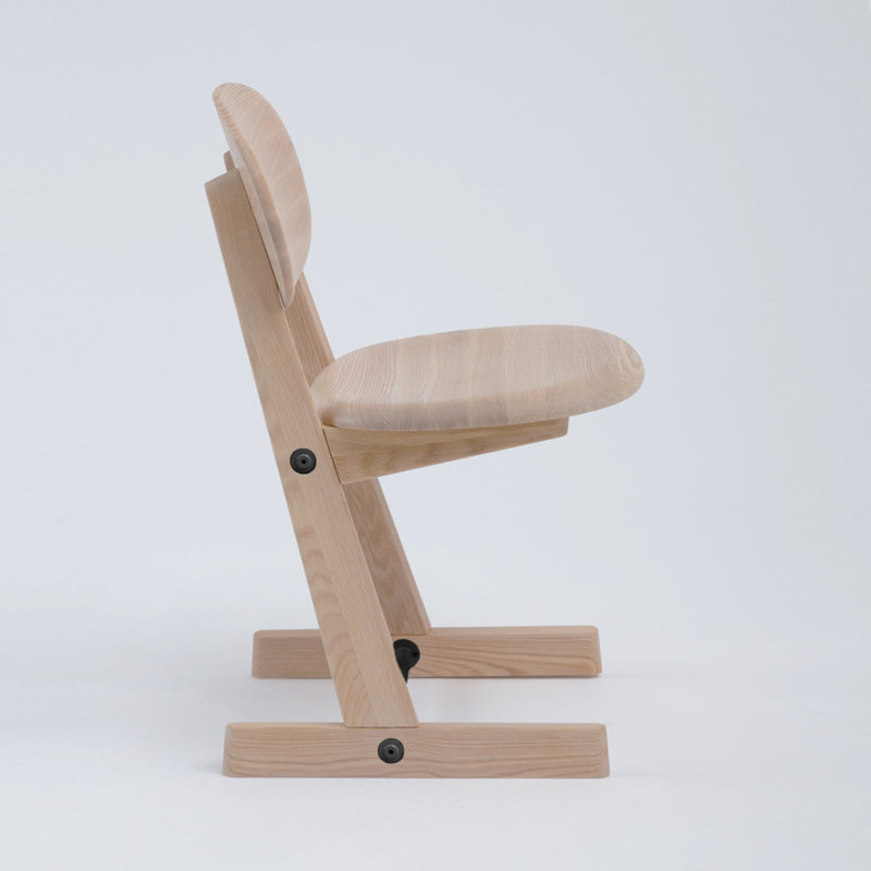 KufenKarl Solid Wood Dining Chair, Oak