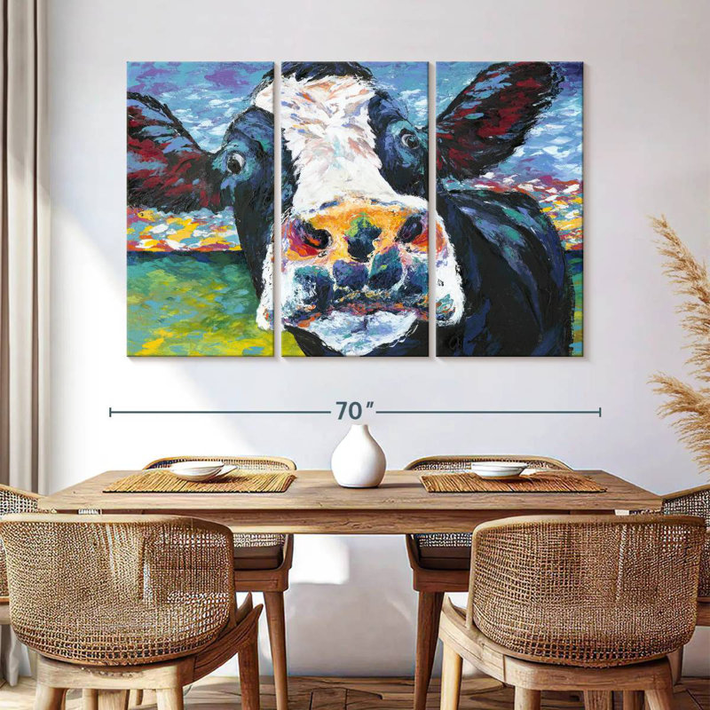 Brampt Curious Cow II, 42" H x 65" W
