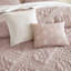 Ensemble de couette 5 pièces à imprimé floral jacquard, rose sculpté, 5 pièces, grand lit/queen-136111563