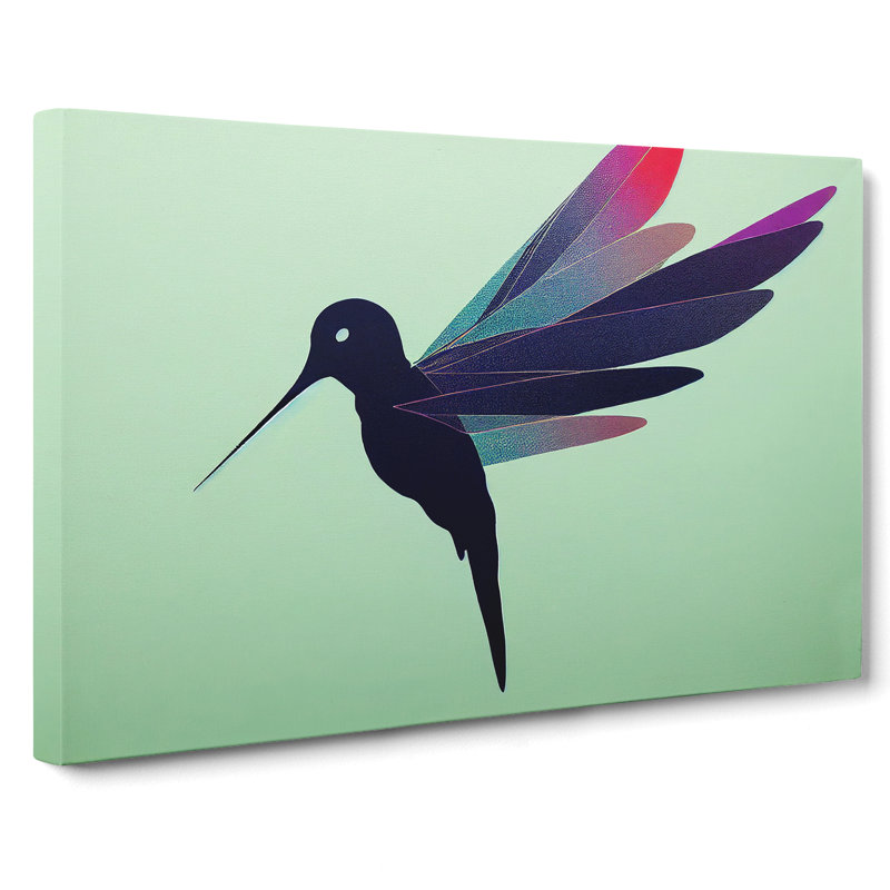 Luscious Hummingbird - Wrapped Canvas, 35cm H x 50cm W x 3cm D