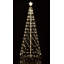 Arbre à cône blanc à DEL avec base pliable éclairée-889281953-906481942