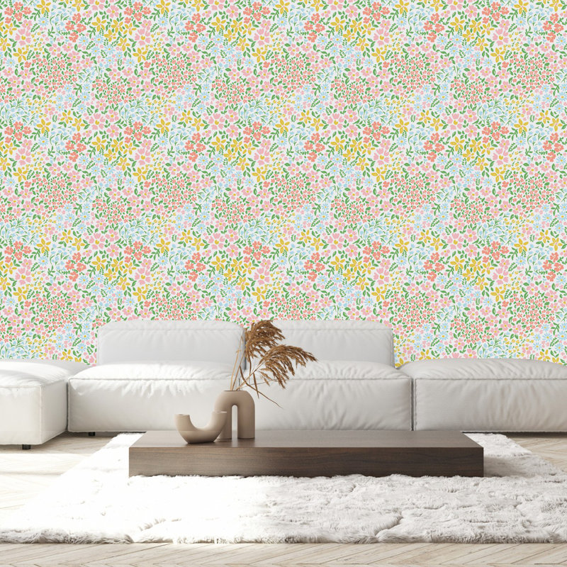 Rouleau de papier peint L 18,75 pi x l 25 po Spring Little Flowers