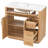 Cony 36" Bathroom Vanity with Ceramic Sink, Soft-Close Double Doors & 4 Drawers