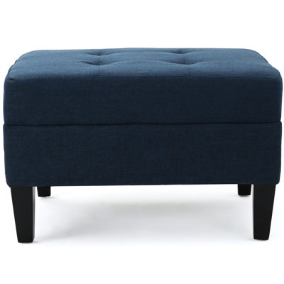En tissu bleu marine avec rembourrage doux, l 23,83 po X 28,14 18,6 po, repose-pieds rembourré Cozy Option, détendez-vous les pieds