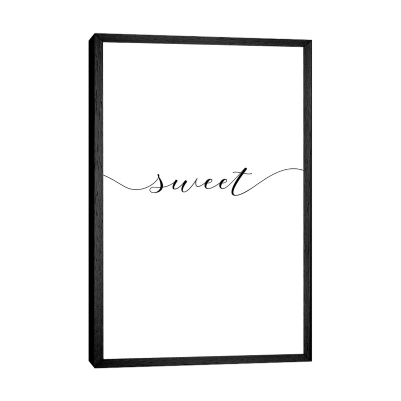 Sweet Dreams I - Print on Canvas, 101.6 cm H x 66.04 cm W, Black Framed