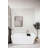 Kingston Brass Aqua Eden 59-Inch Acrylic Rectangular Double Ended Freestanding Tub with Drain