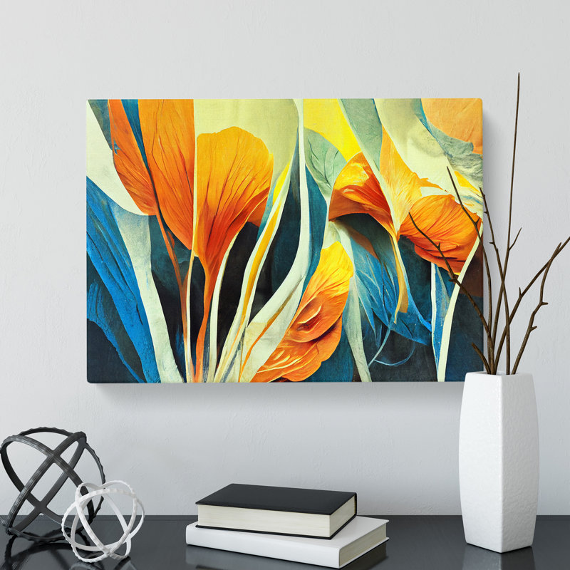Flowers Abstract Vol.1 - Wrapped Canvas, 35cm H x 50cm W x 3cm D