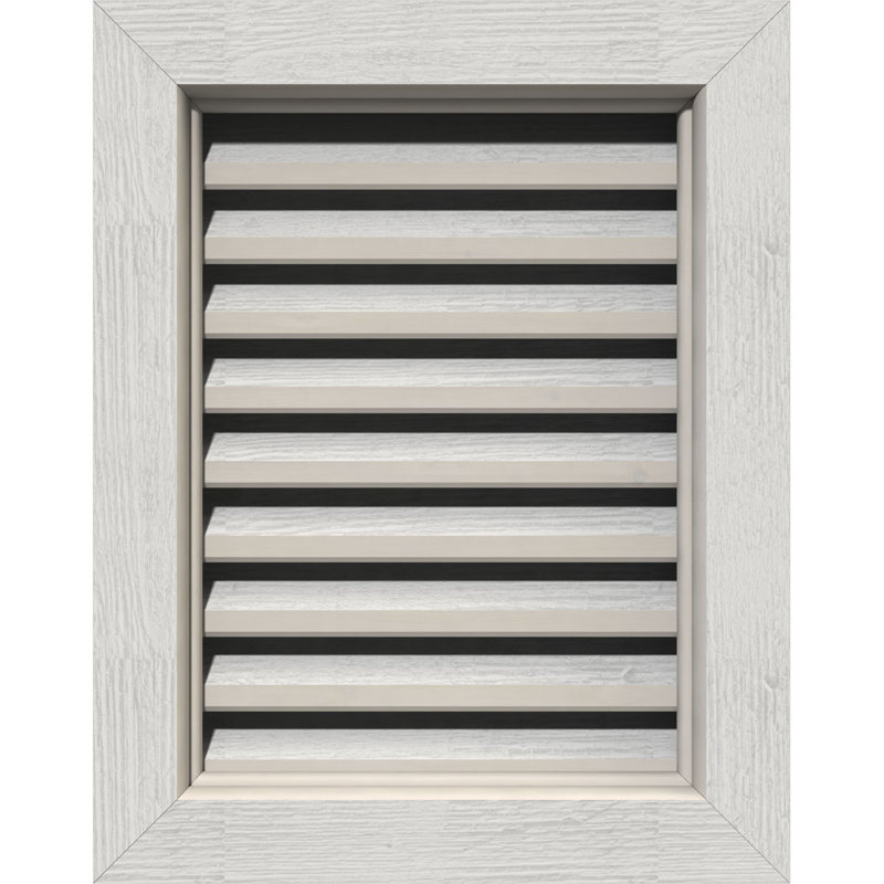 Évent vertical à pignon vertical en bois, H 23 po x l 35 po (OB : H 18 po x l 30 po)
