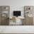 Cesiro 6-Tier Bookcase With 2 Fluted Doors And Adjustable Shelves-716303383