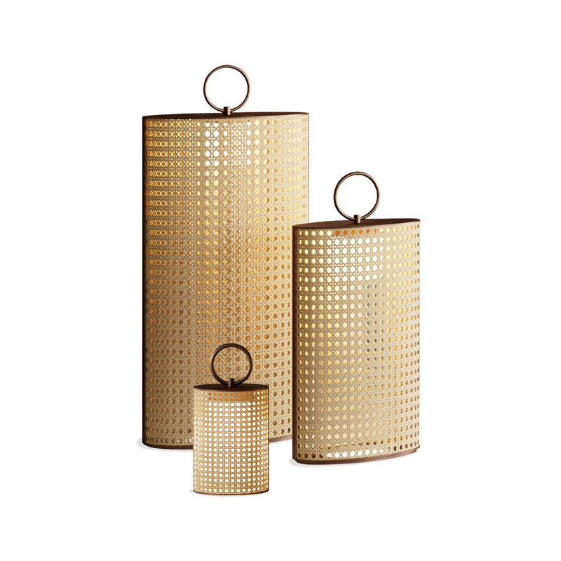 Clara Battery Operated Outdoor Floor Lamp, 13.28" H x 6.42" W x 6.42" D, Bronze Lacquered
