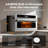 30" Built-in Convection Microwave Oven, 1.6 Cu. Ft., 1000w, Air Fry, Sensor Cooking, 10 Cooking Modes, Stainless Steel, Drop-down Door