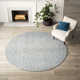 Britley Handmade Tufted Wool Light Blue/Natural Area Rug