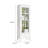 Modern White Solid Wood Bookcase with Drawer
