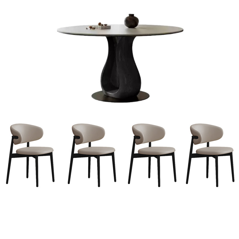 Modern Dining Table Sets., 29.53"H x 47.24"L x 47.24"W