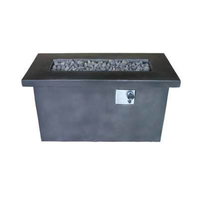 Concrete Propane/Natural Gas Outdoor Fire Pit Table