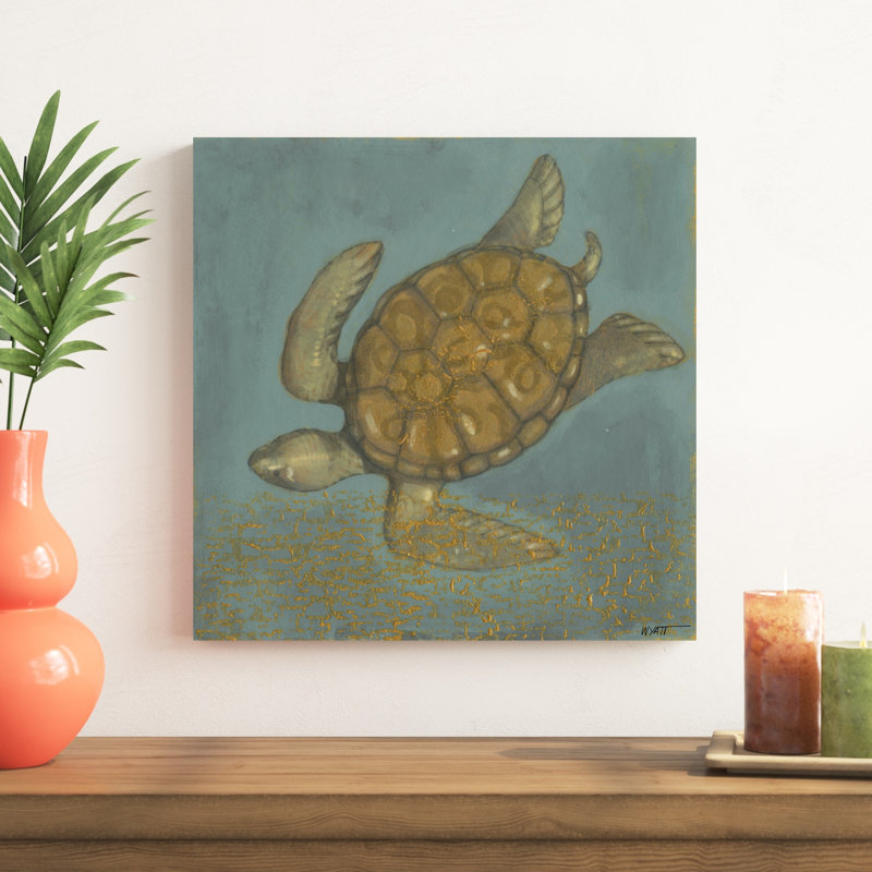 Tortue de mer II, H 20 po x l 20 po x P 1,25 po