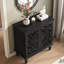 Armoire décorative, armoire de rangement à 2 portes, buffet avec tablette réglable et pieds en bois massif-72137236
