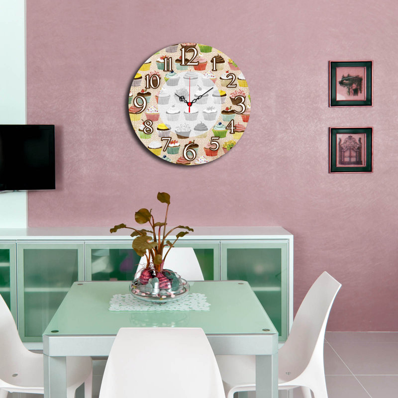 Elegant Decorative Wall Clock, 15.7 in Diameter | 100% MDF with 0.2 in Thickness | Stylish Home Decor for Living Room, Office & Bedroom | Modern Design, Perfect for Timely Elegance & Functionality