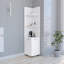 Armoire à linge autoportante Malibu, 2 portes, tablettes ouvertes