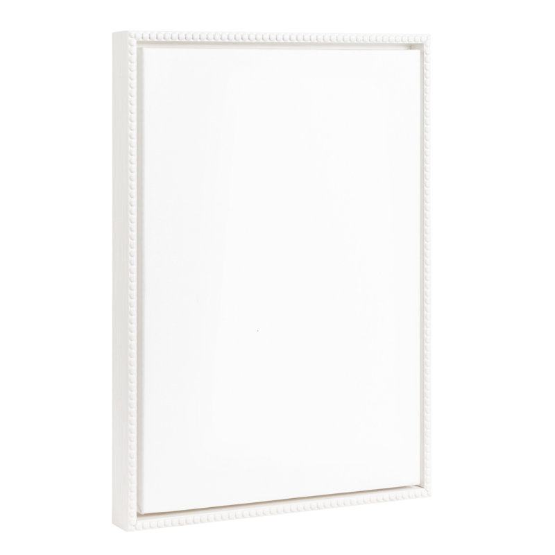 Toile vierge encadrée Sylvie, Beaded White, H 24 po x l 18 po