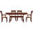 Sarah Solid Wood Top Four Leg Dining Set-16804971-16804981