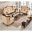 Chaise simple en cuir de style européen