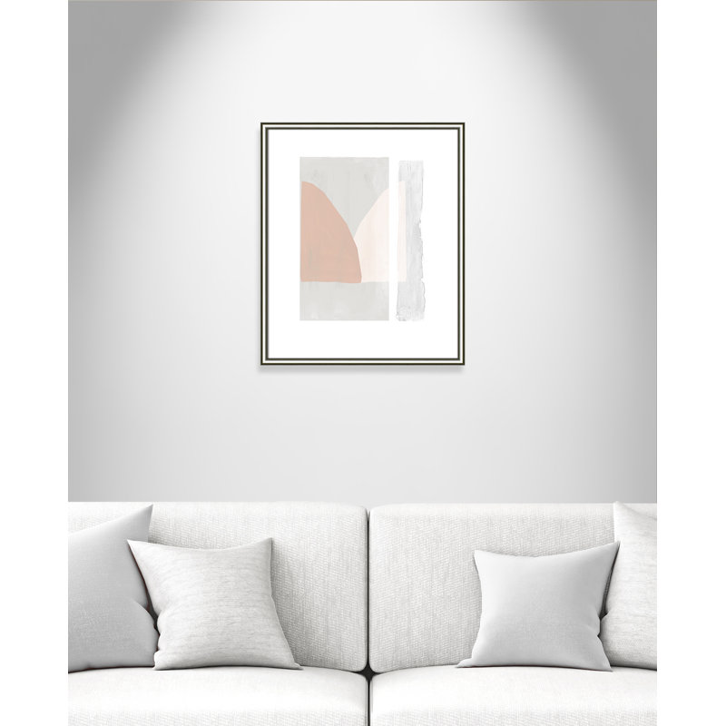Lora douce et légère - reproduction d'art, Papier avec cadre argenté, H 25,5 po x l 21,5 po x P 0,88 po