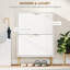 12 Pair Flip Down Shoe Storage