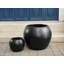 Pots de fleurs sphériques, grands et légers, en fibre de verre, lot de 2 - Intérieur/Extérieur-1998036345-1998036343